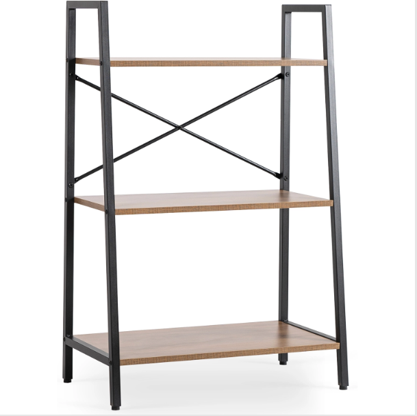 Стелаж Mebel Elite VIOR REG 64x31x97 Волоський горіх/Чорний (29440146)