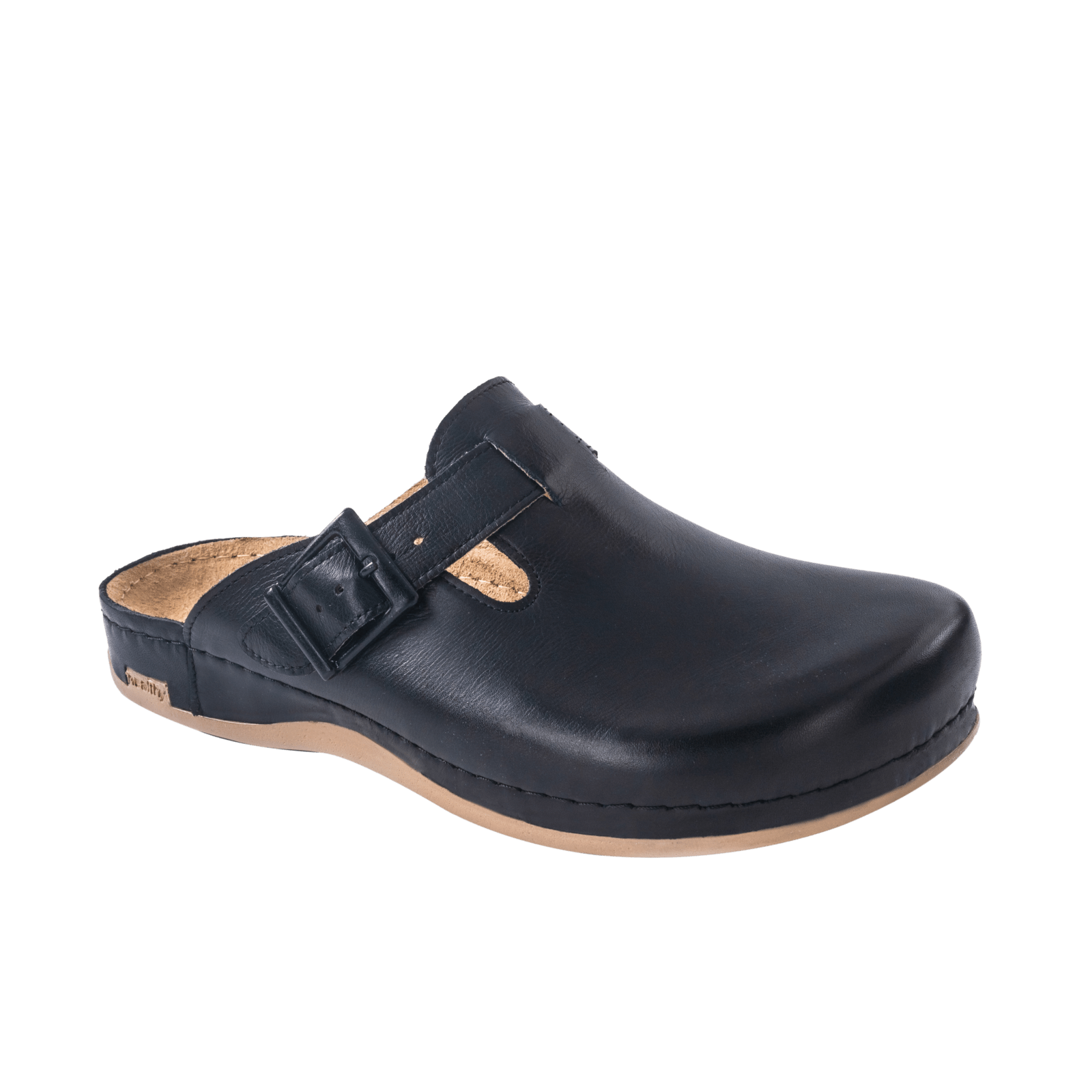 Мужские сабо кожаные Leon 707M р. 43 Черный