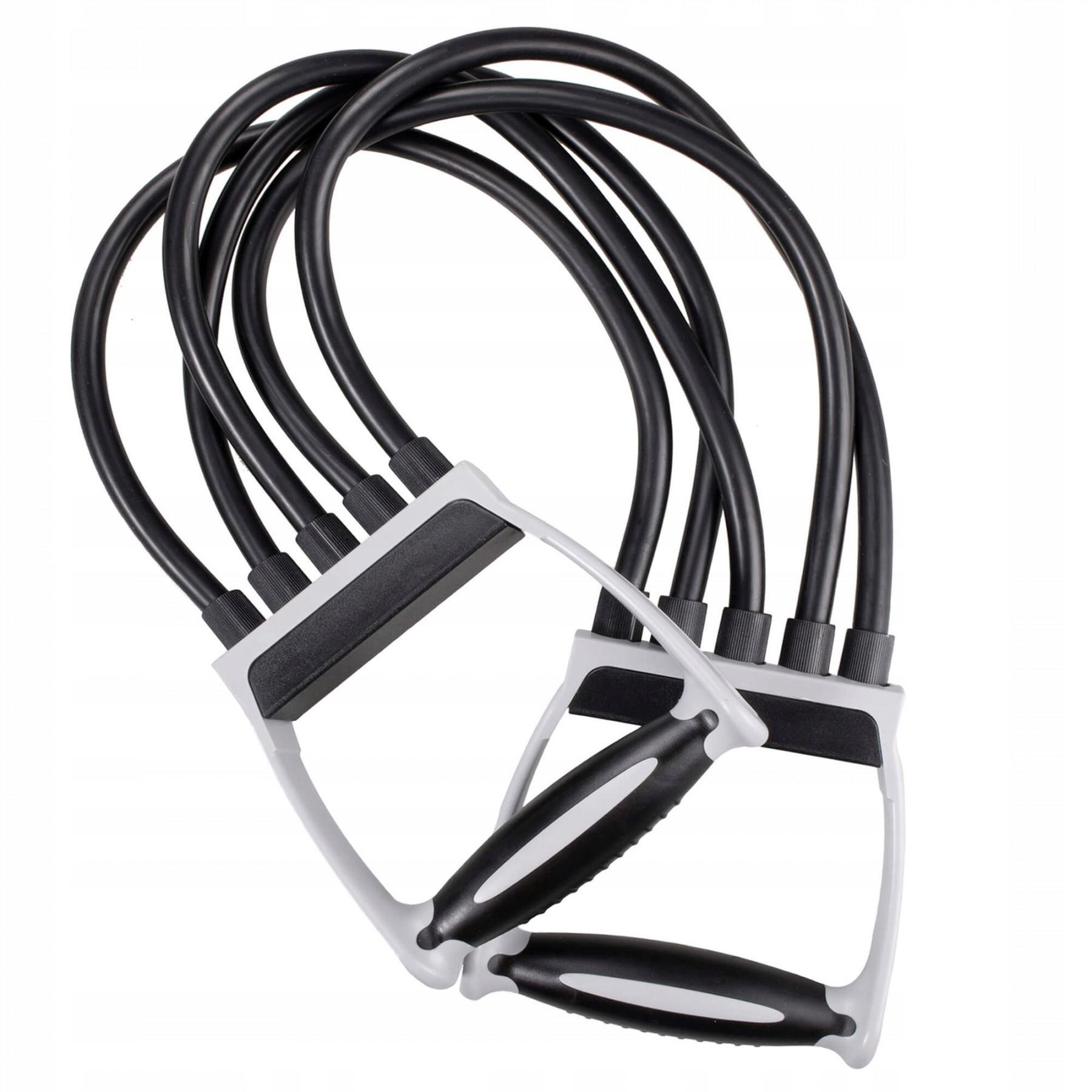 Эспандер плечевой Springos трубчатый со съемными жгутами (FA0123)