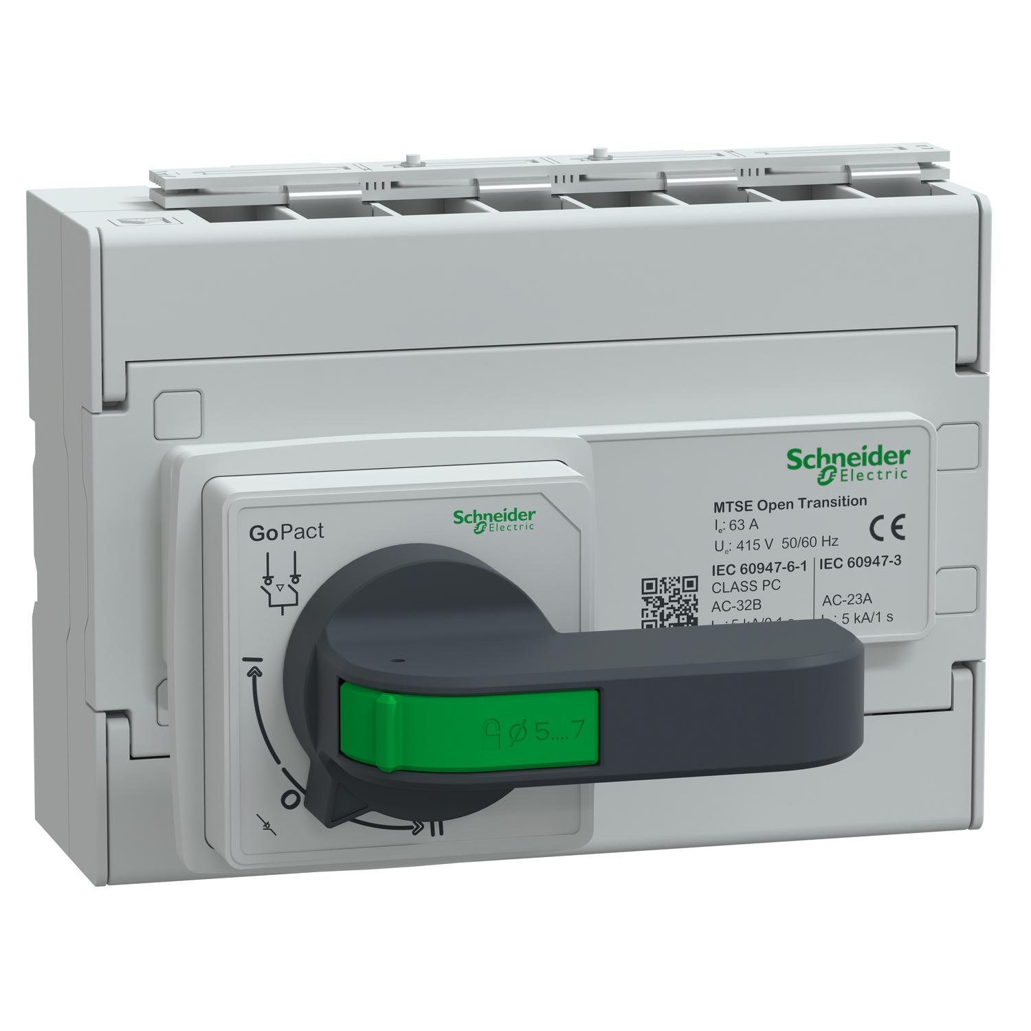 Переключатель нагрузки I-0-II Schneider Electric GoPact MTS100 4P 63A 415V выносная ручка (GM10D4N0634BEE)