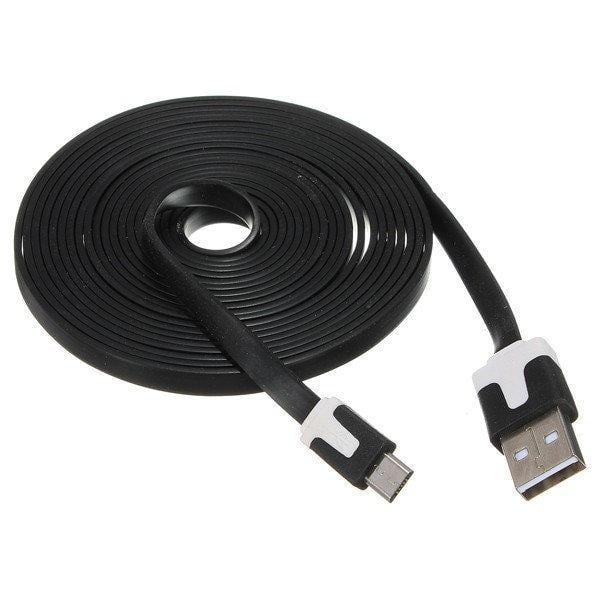 Кабель плоский Flat V8/0044 USB Micro-USB 100 см
