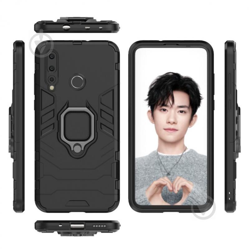 Чехол Ring Armor для Huawei Nova 4 Черный (hub_grkI34779) - фото 2 Чехол Ring Armor для Huawei Nova 4 Черный (hub_grkI34779) - фото 2