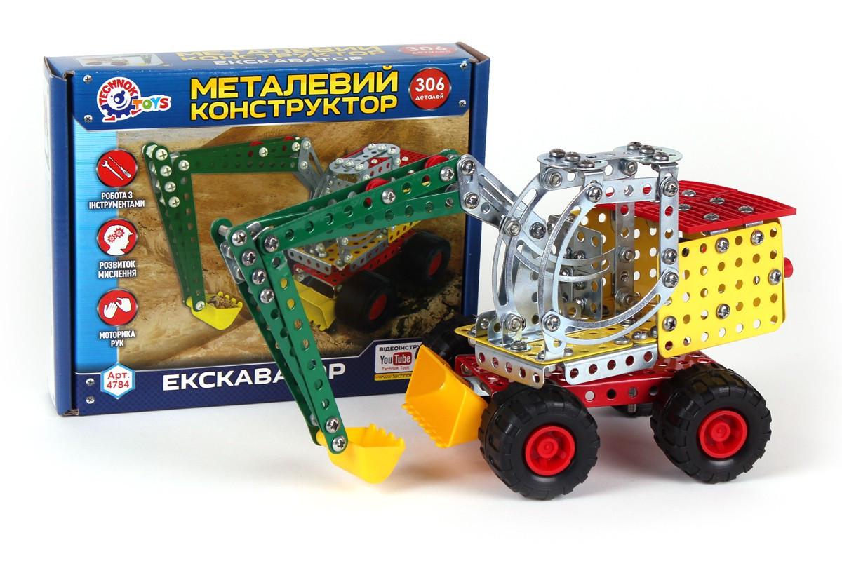 Конструктор металевий ТехноК Екскаватор 306 дет. (2987241866)