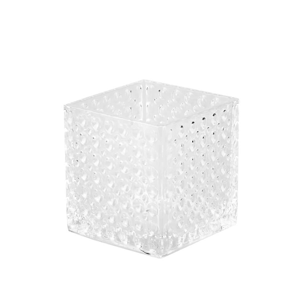 Настольная стеклянная ваза Light House Роса 15 см Белый