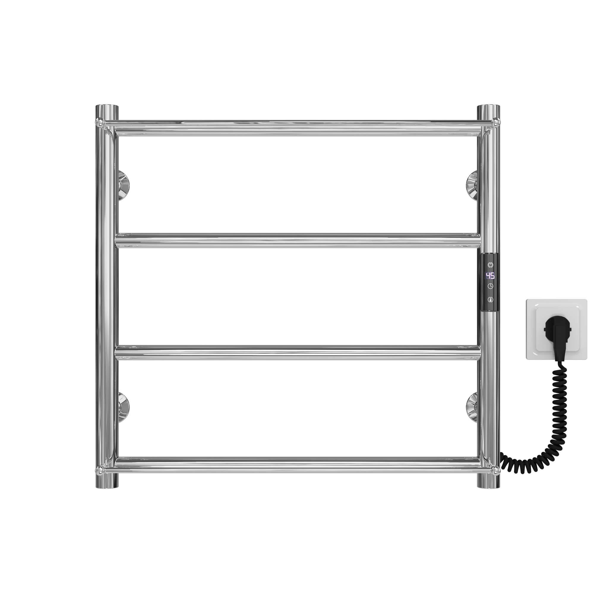 Полотенцесушитель электрический Deffi Ladder П4 JD03 нержавеющая сталь 400х500 мм Хром (C.LK.50.40.4.ECR1)