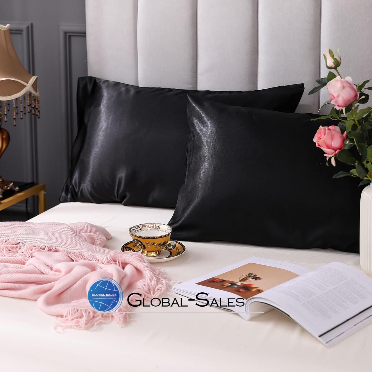 Комплект постільної білизни Moka Textile євро 2 наволочки 50х70 см/70х70 см Чорно-жовтий (2392405833) - фото 4 Комплект постільної білизни Moka Textile євро 2 наволочки 50х70 см/70х70 см Чорно-жовтий (2392405833) - фото 4