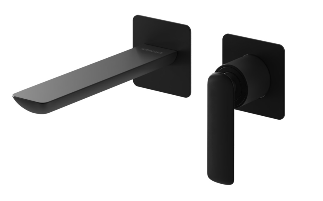 Змішувач для раковини Kohlman Experience з боксом прихованого монтажу Gold/Black Matt (2808405857)