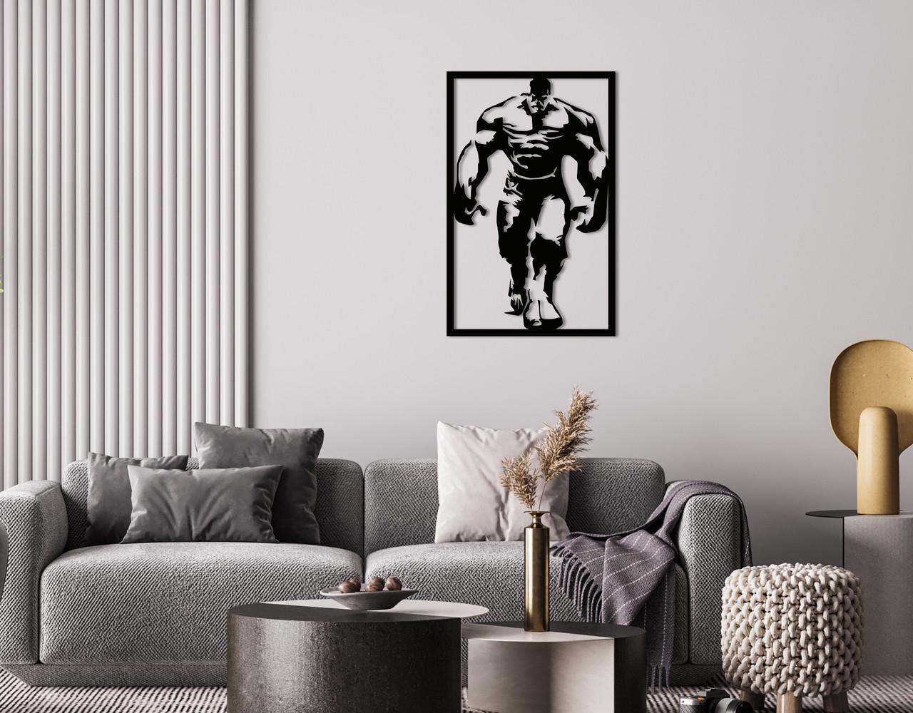 Декоративное панно на стену Upwood Decor Hulk 55х35 см Black (1569589726)