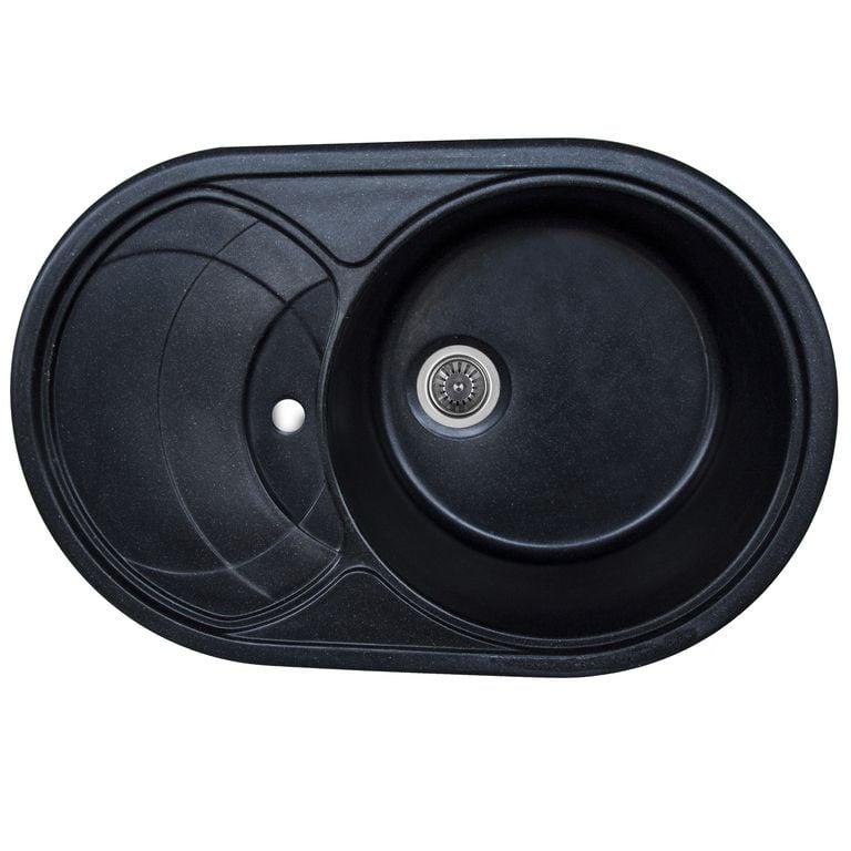 Мийка кухонна Platinum Gazzo 7750S Чорний (353147)