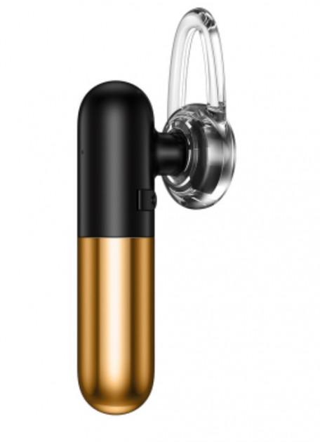 Беспроводная гарнитура-наушник TOTU EAUB-012 Capsule Series Bluetooth Золотистый (SUN4178) Беспроводная гарнитура-наушник TOTU EAUB-012 Capsule Series Bluetooth Золотистый (SUN4178)