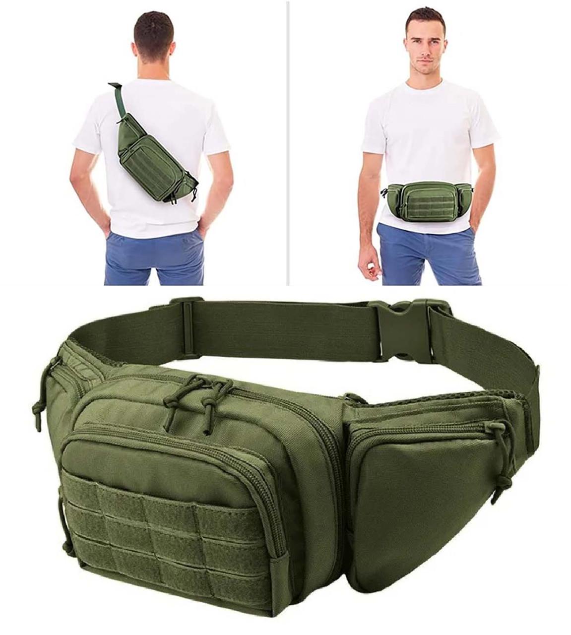 Сумка на пояс/плече 43х16х8 см Green - фото 3 Сумка на пояс/плече 43х16х8 см Green - фото 3