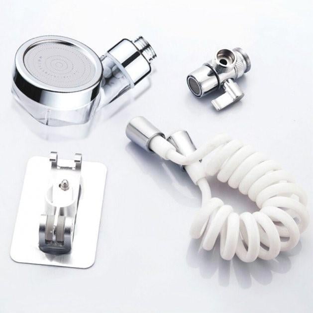 Душевая система с насадкой на кран в умывальник с турмалином Modified Faucet With External Shower (8402706)