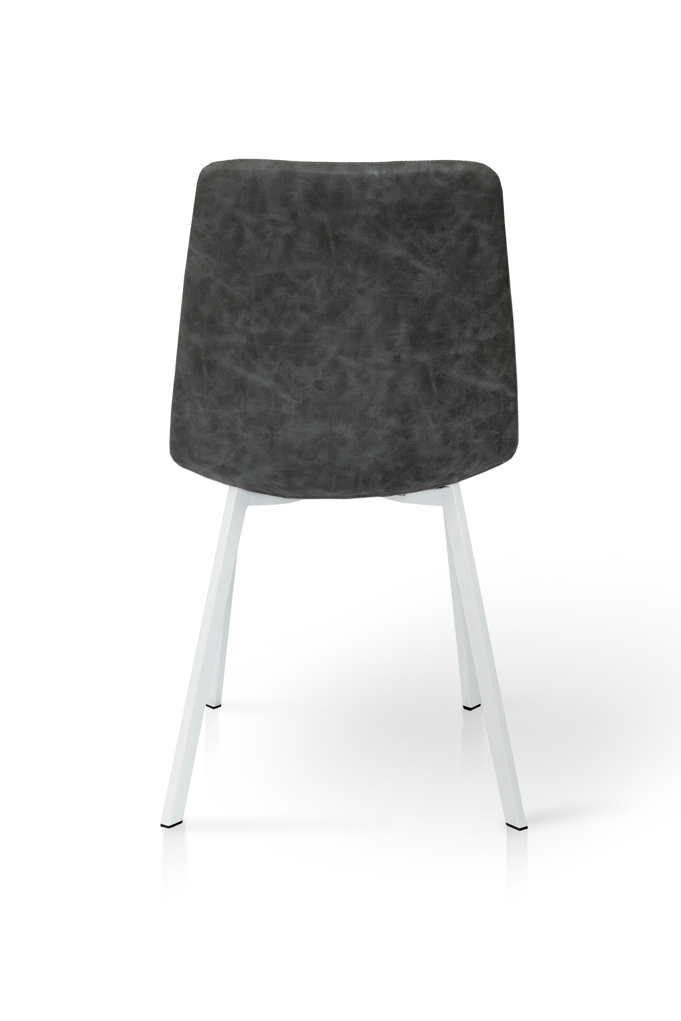 Стілець для кухні та вітальні ГРЕЙС Чілі квадрат 440х890х460 мм Білий/Сірий (GAА0052361) - фото 5 Стілець для кухні та вітальні ГРЕЙС Чілі квадрат 440х890х460 мм Білий/Сірий (GAА0052361) - фото 5