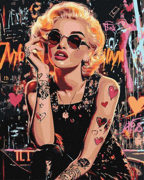 Картина по номерам Ideyka Бунтарка Монро 40x50 см (Id-KHO8563)