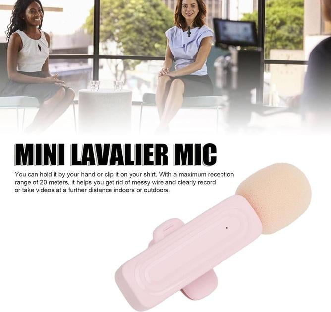 Мікрофон подвійний петличний EMISSE безпровідний для Android Type-C сумісний з iPhone 15 - фото 4