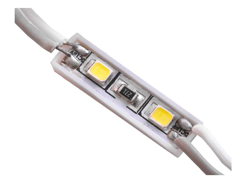Светодиодный модуль SMD2835 2 LED 12В 0.24Вт IP65 6500К холодный белый (1551)