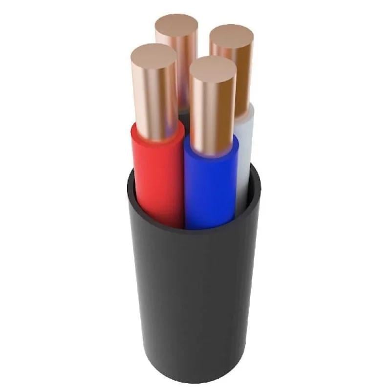 Кабель медный ЗЗКМ ВВГнг круглый негорючий 4х16 мм2 Черный (28164333)