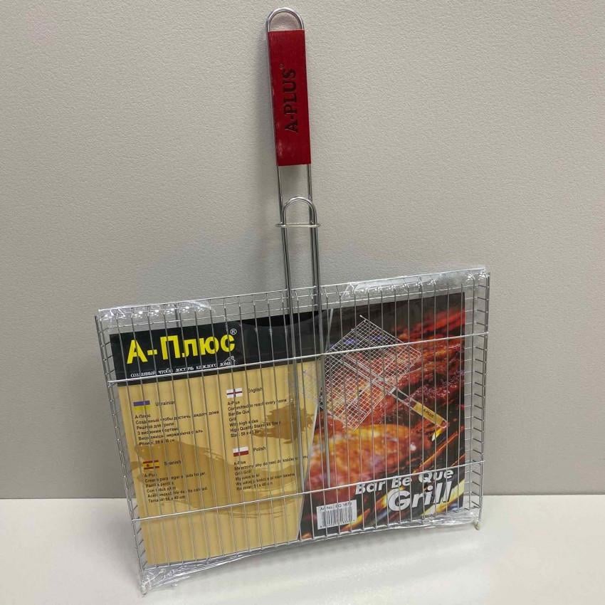 Решетка для гриля A-PLUS 1873 из нержавеющей стали 58х40 см (2121922565)
