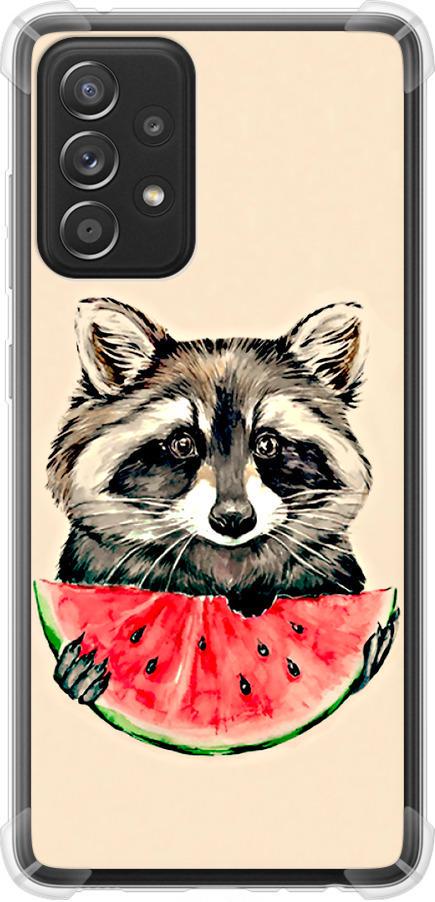 Чехол на Samsung Galaxy A52s 5G A528B Енотик с арбузом (4605sp-2583-42517)
