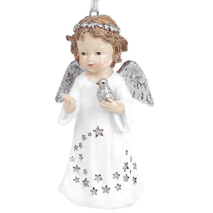 Фигурка-подвеска BonaDi Ангел с птичкой (218-819)