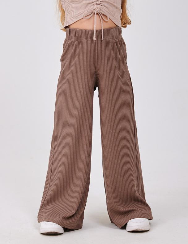 Брюки для девочки Smil Рубчик 122 см Мокко (115701-1)