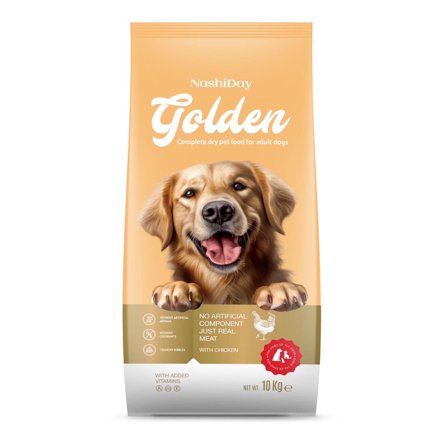 Корм сухой Golden Dog для взрослых собак всех пород со вкусом курицы 10 кг