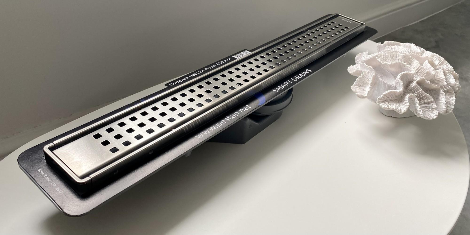 Дренажний канал для душу Pestan Confluo Compact Net Line нержавіюча сталь 750 мм - фото 7 Дренажний канал для душу Pestan Confluo Compact Net Line нержавіюча сталь 750 мм - фото 7