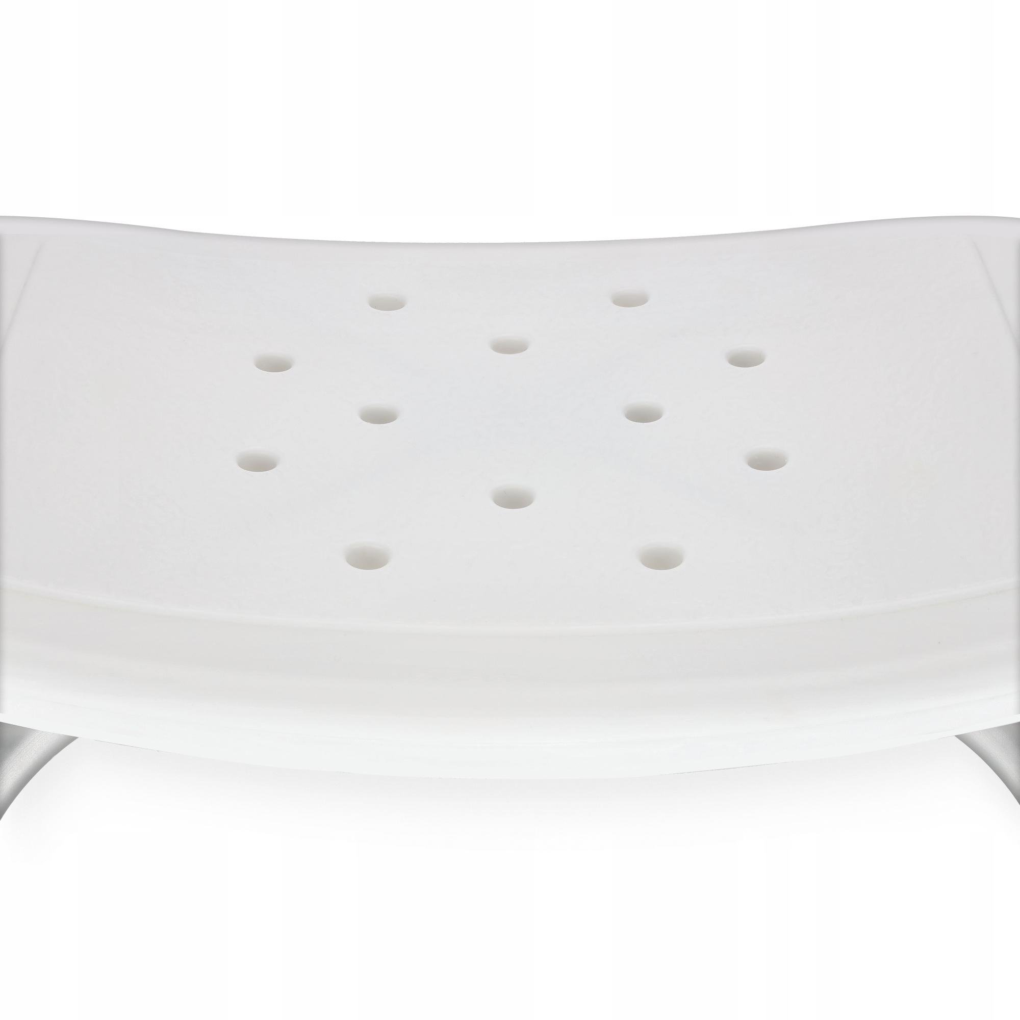 Стілець-табурет 4fizjo для ванної та душу регульований White/Grey (P-5905973403399) - фото 4