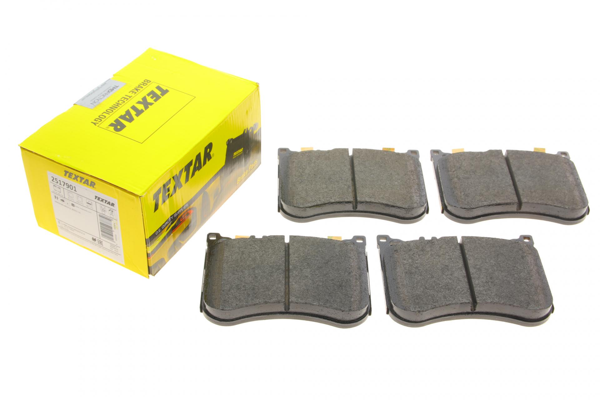 Колодки тормозные передние TEXTAR для MB E-class W213/C238/ S-class W222/C217 13- Brembo 132,2x97,5x18,1 мм (2517901)