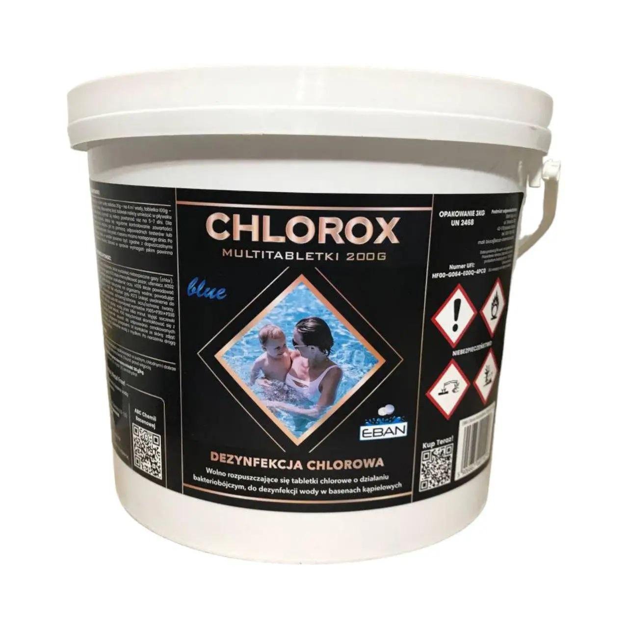 Таблетки для бассейна Chlorox Blue Tabs многофункциональные 20 г 150 шт. 3 кг (20235393)