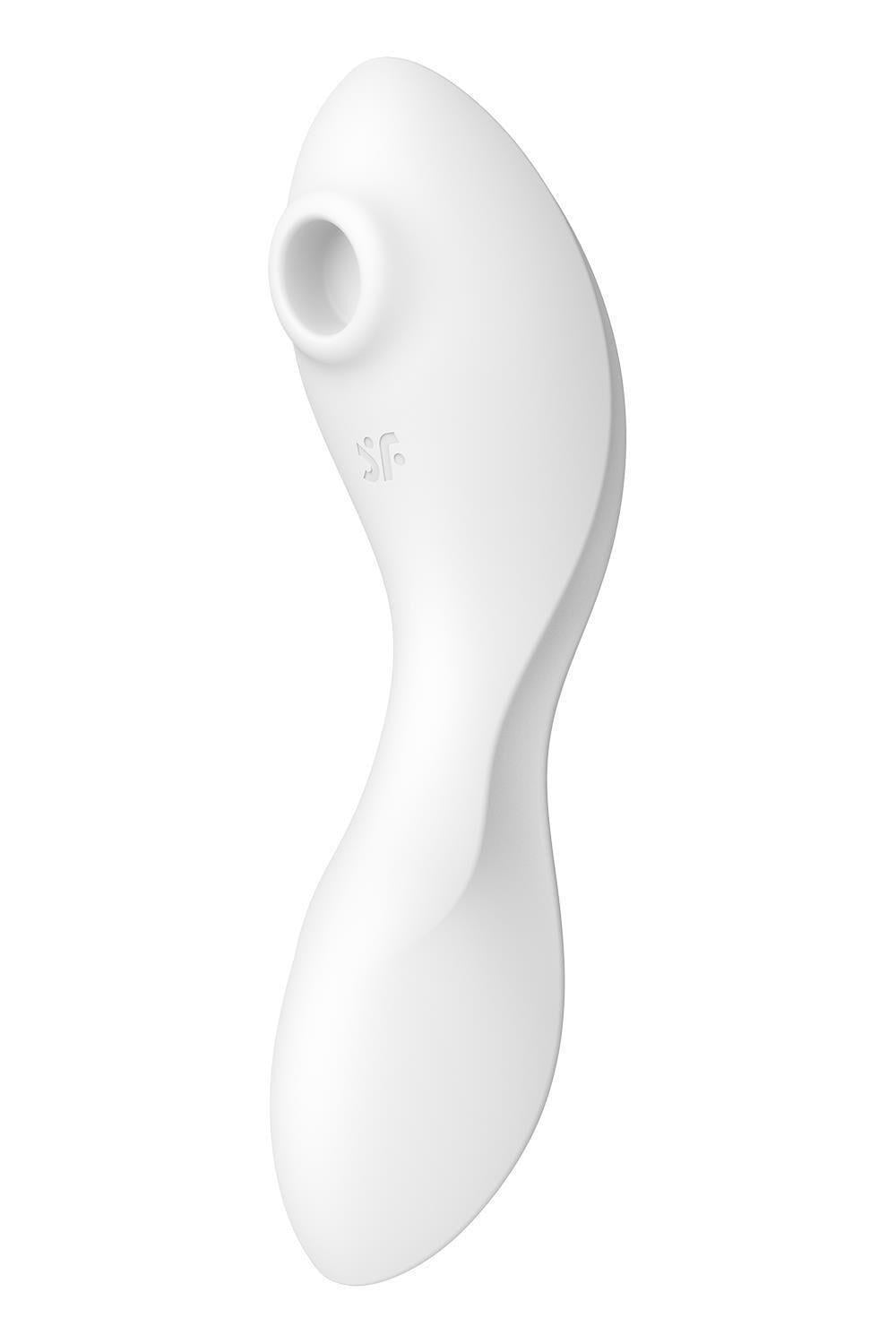 Стимулятор вакуумный с вибрацией Satisfyer Curvy Trinity 5 управления со смартфона White (SO6725)