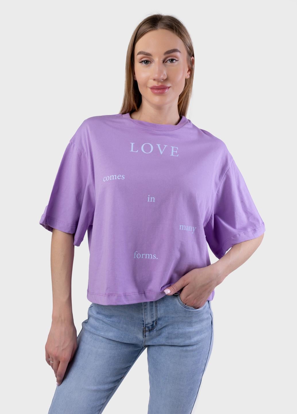Футболка женская Fashion 103802 S Сиреневый (103802_S)
