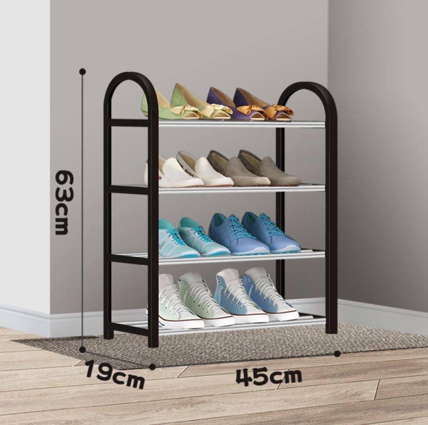 Полиця для взуття 4-х рівнева 14828 19х45х63 см Чорний (4995145) - фото 4