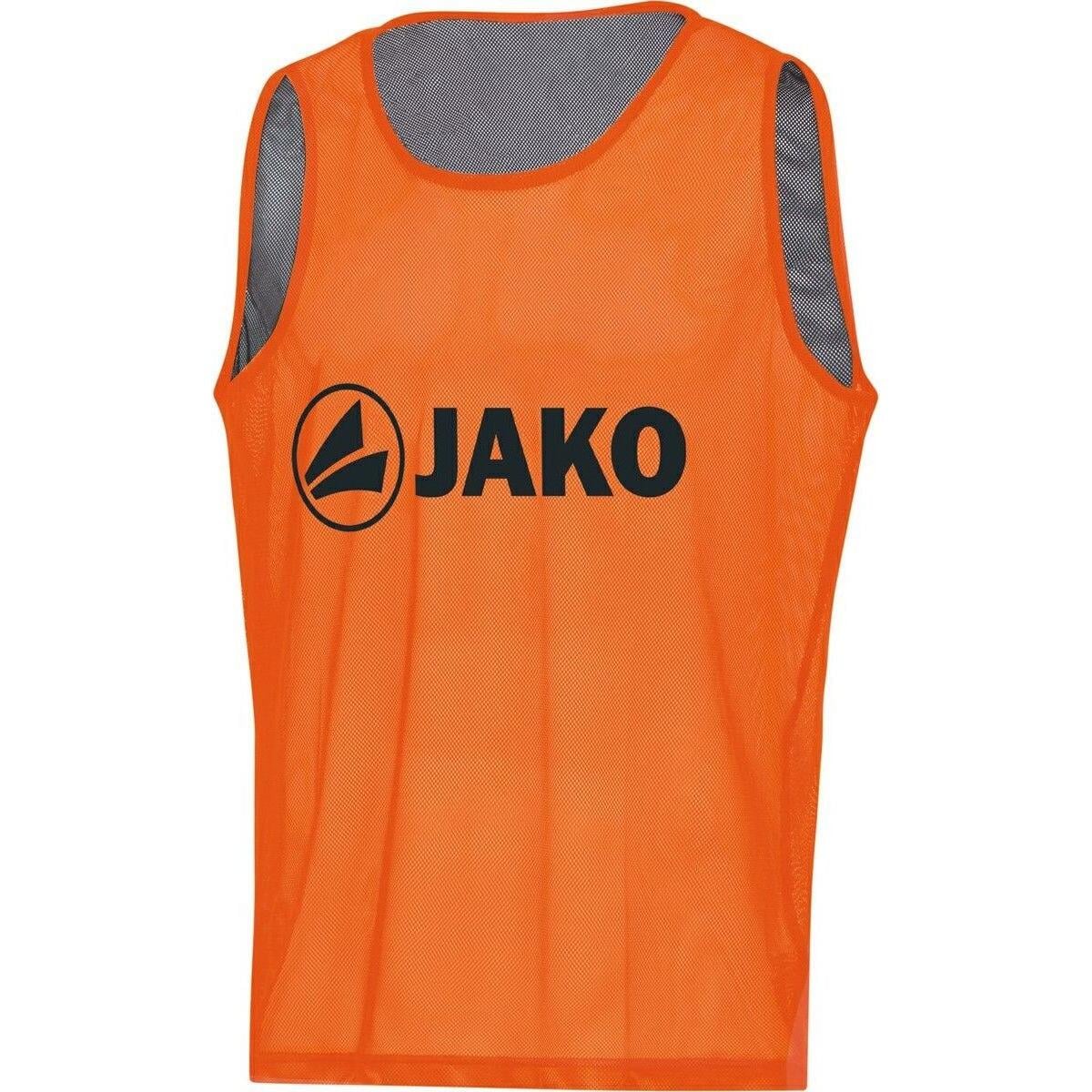 Манишка двухсторонняя Jako REVERSE senior выше 165 см Оранжево-серый (2618-19)