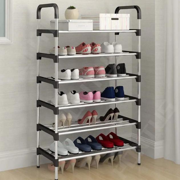 Полиця для взуття нержавіюча сталь 6 секцій 110 см - фото 4