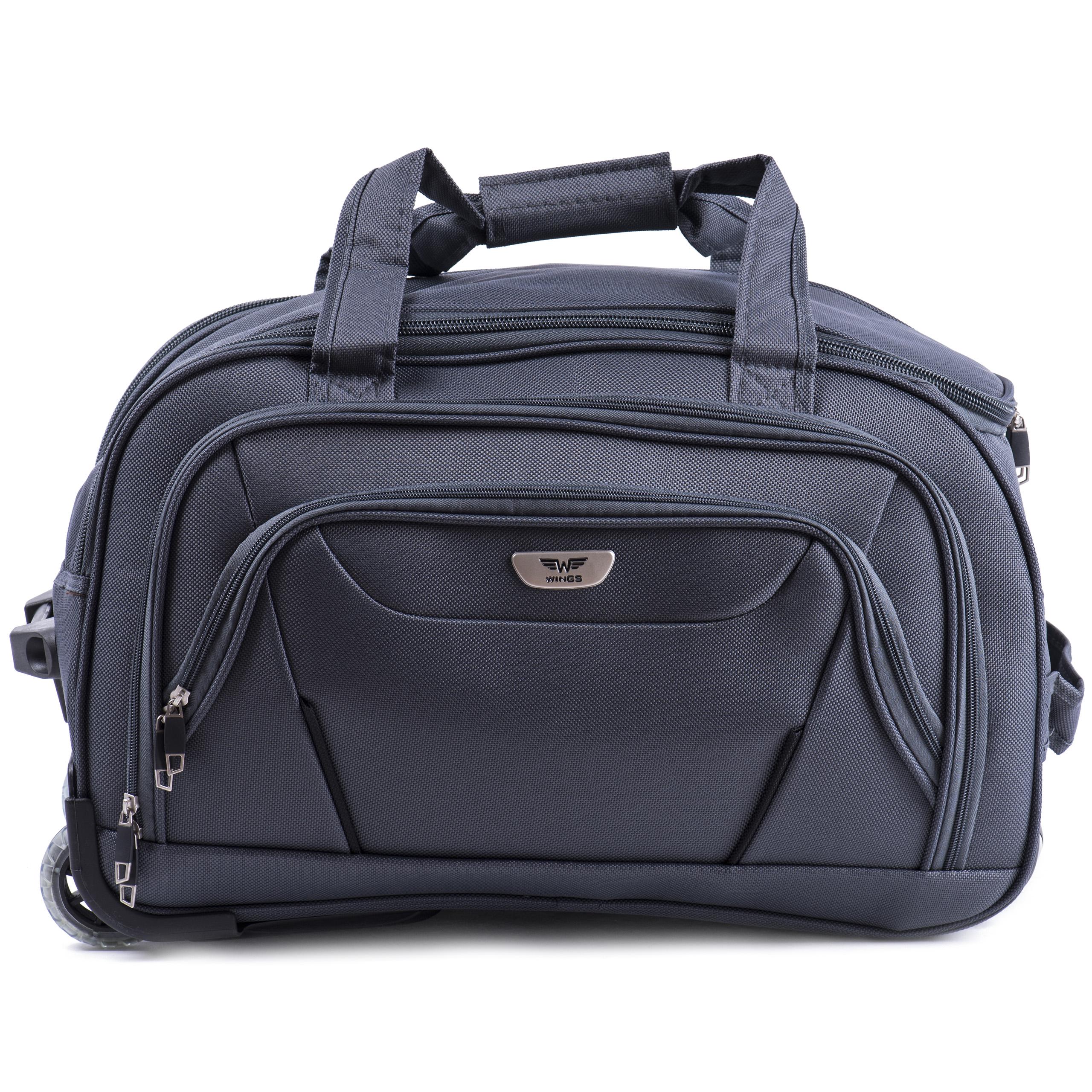 Сумка дорожная Wings c1055 50 л на 2 колесах Серый (10228265) - фото 4 Сумка дорожная Wings c1055 50 л на 2 колесах Серый (10228265) - фото 4
