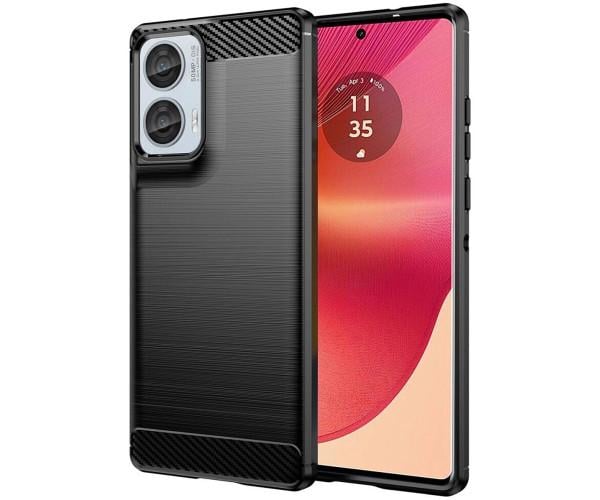  Чехол - накладка Polished Carbon для Motorola Edge 50 Fusion Черный