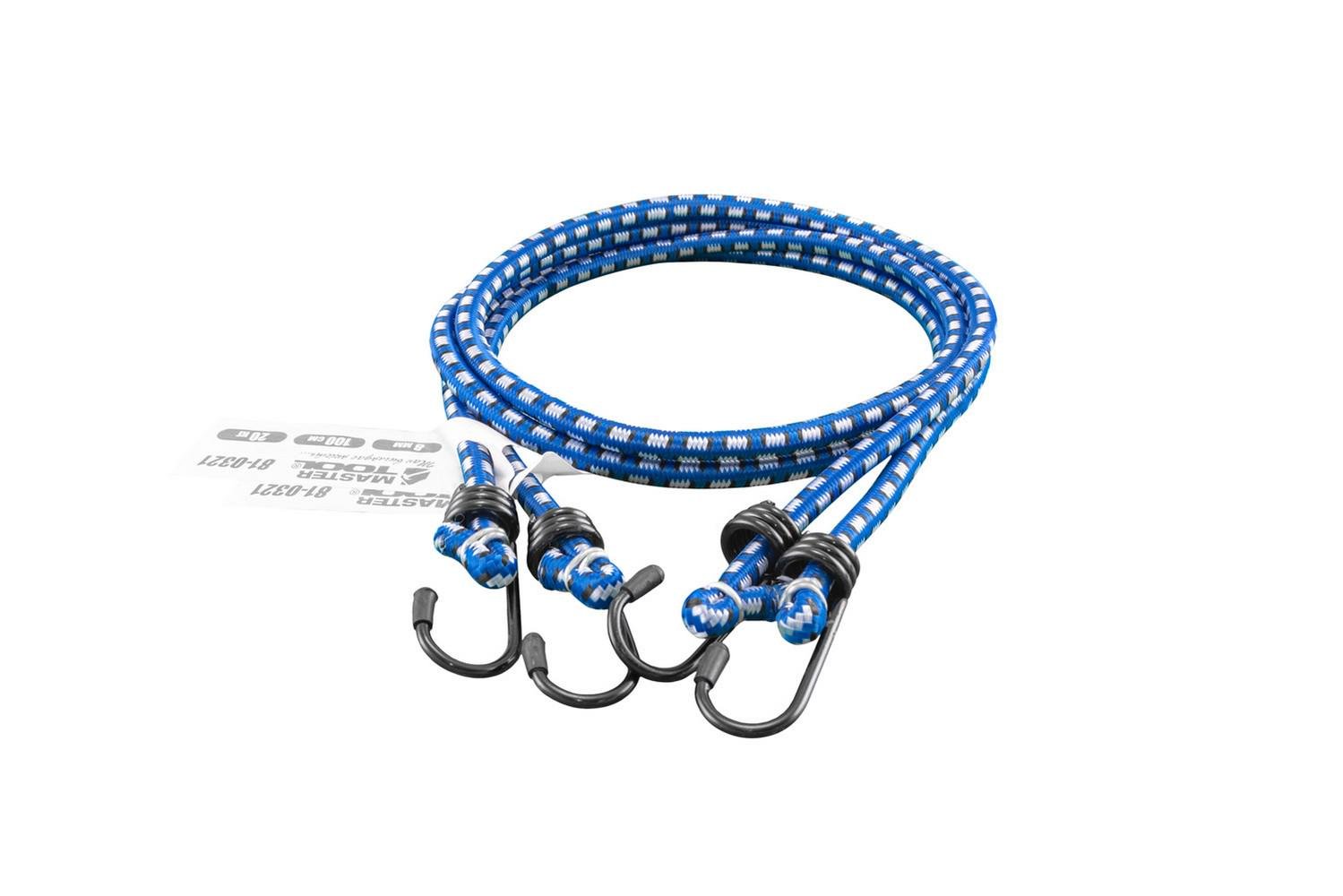 Стяжка вантажу гумова MasterTool Ø8 мм 100 см 2 шт. (81-0321)