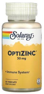 Цинк Solaray OptiZinc 30 мг 60 veg capsules (SOR-04707)