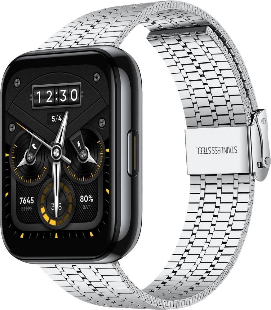 Браслет металевий Counic для Realme Watch 2/2 Pro Silver (37274-59)