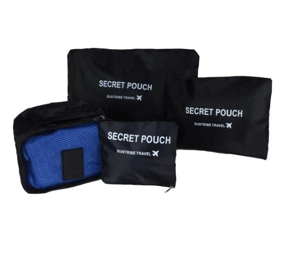 Набір органайзерів для подорожей та дому 6в1 нейлон водовідштовхувальний Чорний (КДО-15-9) - фото 2