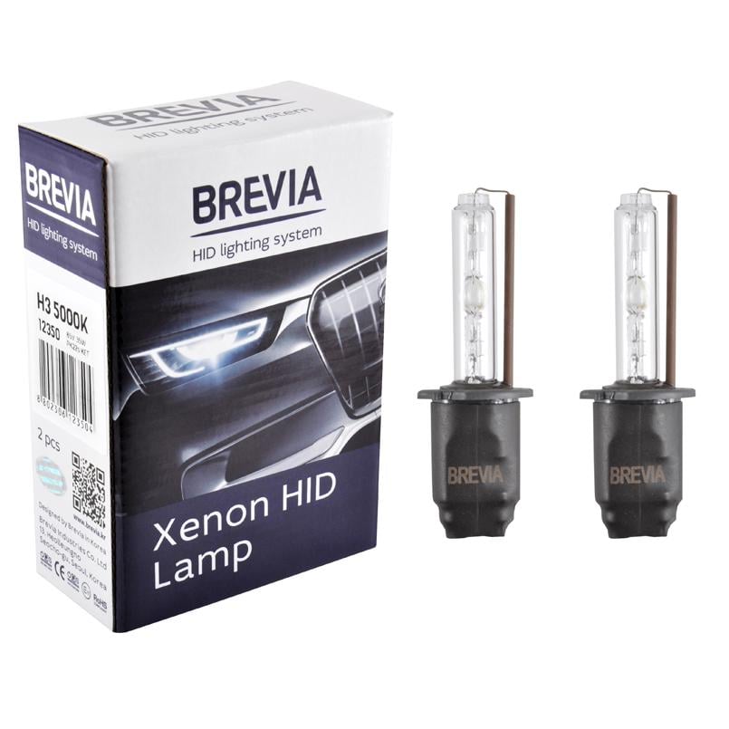 Лампа ксеноновая Brevia H3 5000K 85V 35W PK22s KET 2 шт. (12350)
