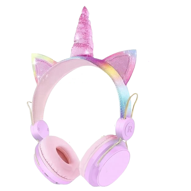 Бездротові Bluetooth-навушники Єдиноріг Wireless headSetUnicorn 808АН дитячі складні HD звук Pink Бездротові Bluetooth-навушники Єдиноріг Wireless headSetUnicorn 808АН дитячі складні HD звук Pink