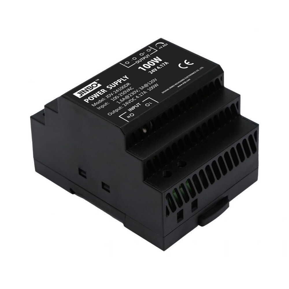 Блок живлення на DIN-рейку JINBO 100 Вт 220V AC/24V DC IP20 (JDV-24100DR)