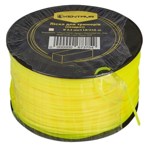 Леска для триммеров в бухте Кентавр квадрат 2,4 мм 3LB 235 м (000067375)