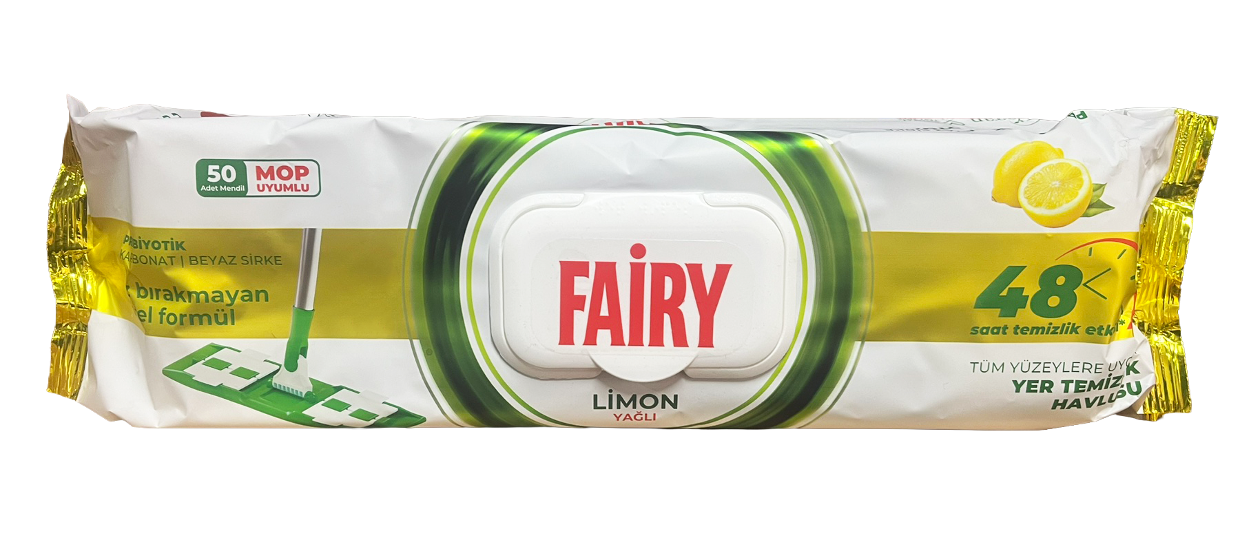 Серветки для прибирання підлоги Fairy Лимон 50 шт. (133566)