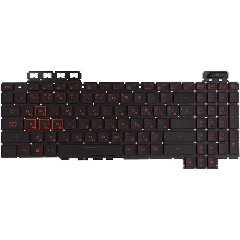 Клавиатура Power для ноутбука ASUS TUF Gaming FX504GD без фрейма подсветка Черный