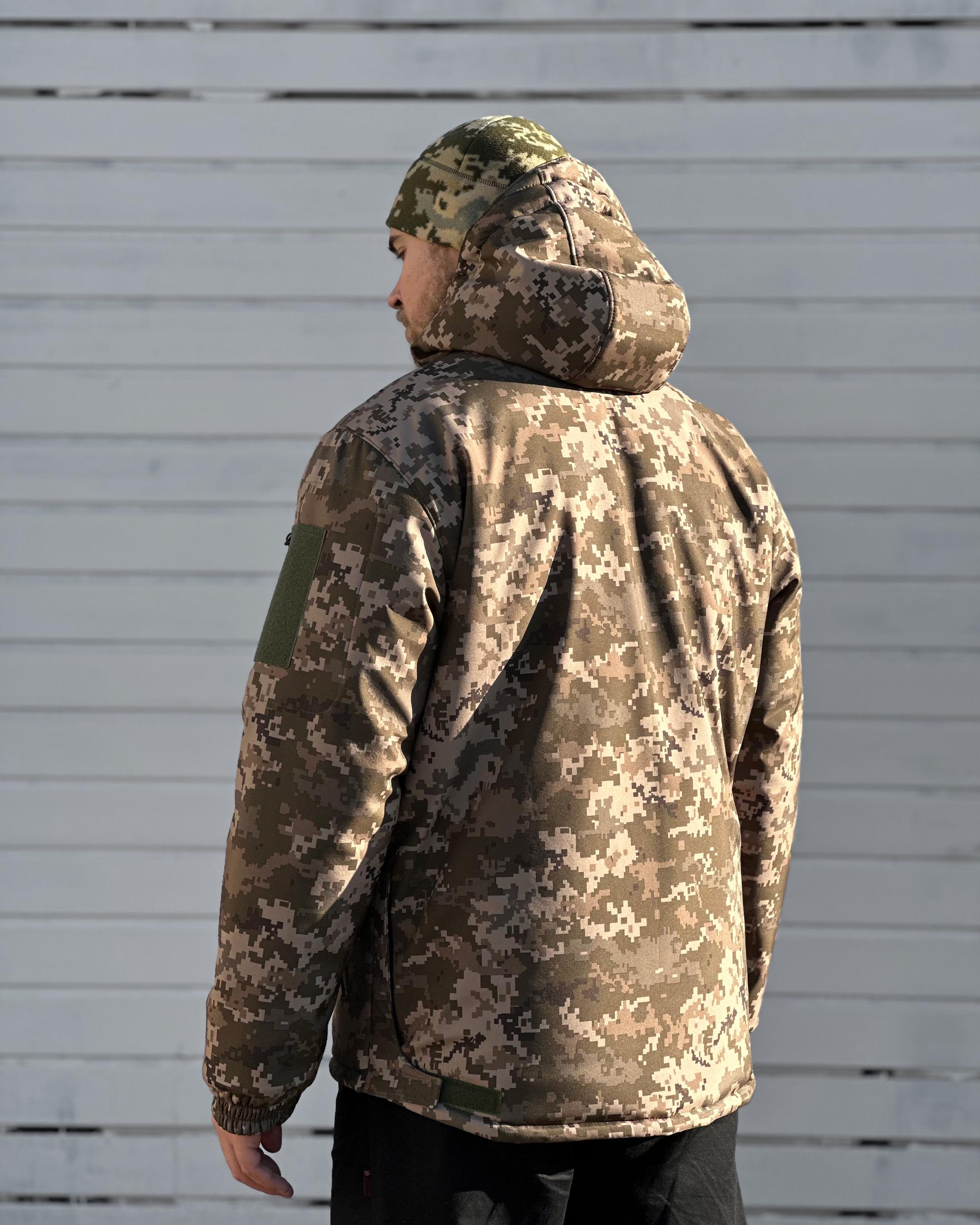 Куртка зимова Cooperr Soft Shell Jacket V 3XL Піксель (KUR-8.4.3XL) - фото 3 Куртка зимова Cooperr Soft Shell Jacket V 3XL Піксель (KUR-8.4.3XL) - фото 3