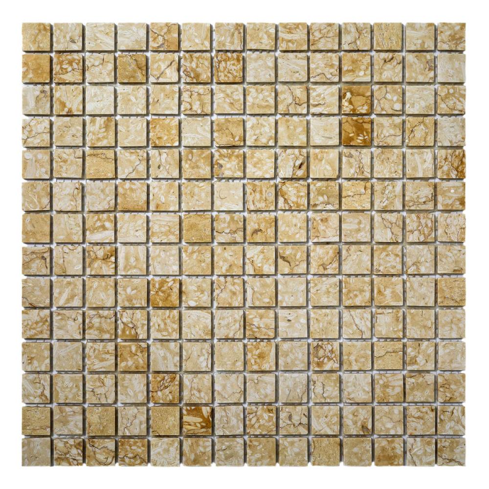 Мозаика из мрамора D-CORE ZM-8812 305x305 мм Giallo Marble