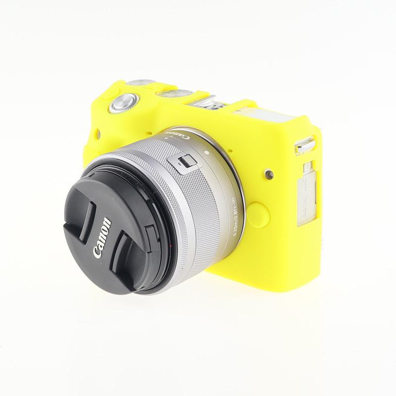 Чехол защитный силиконовый для фотоаппаратов Canon EOS M3 Желтый